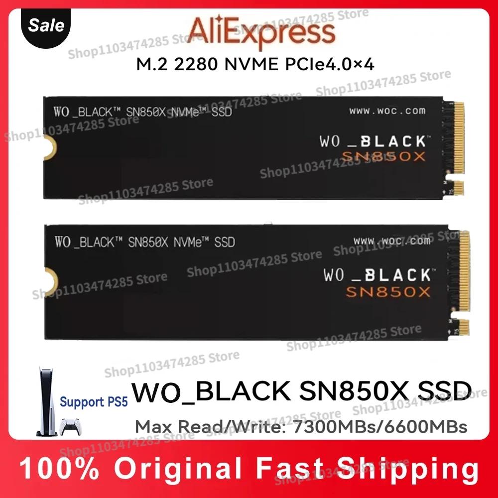 BLACK NVMe  ӿ SSD, ָ Ʈ ̺ Gen 4 PCIe M.2 2280, ÷̼̽ 5 PS4 , SN850X, 1TB, 2TB, 4TB